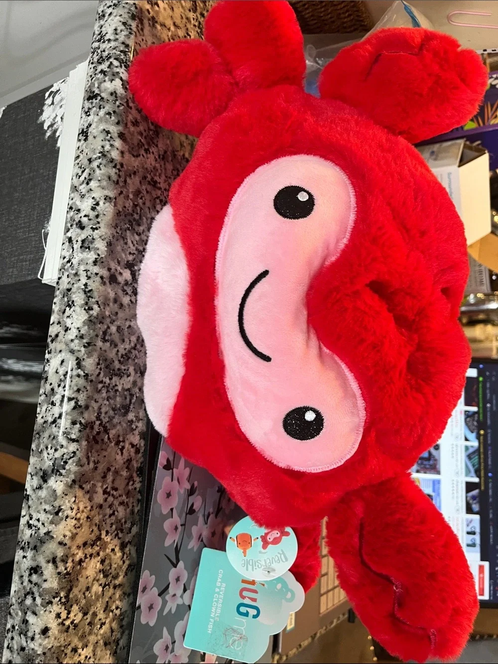 Hug me reversible Plush Crab / ClownfishPlushie